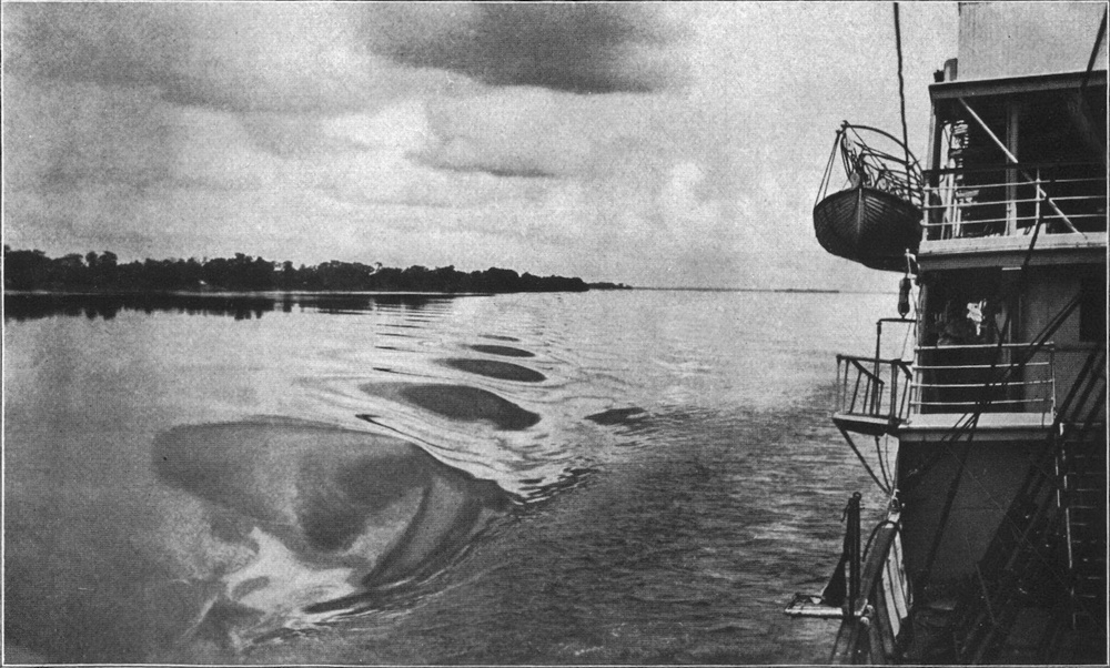 Marmorierte Oberfläche des
  Flusses